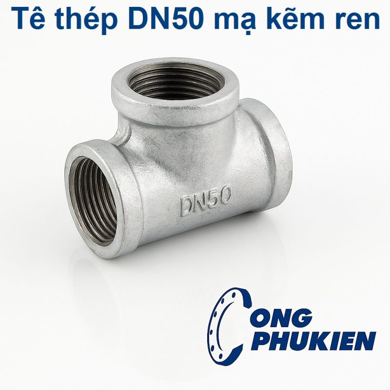 Tê thép DN50