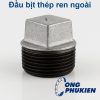 Đầu bịt thép ren ngoài