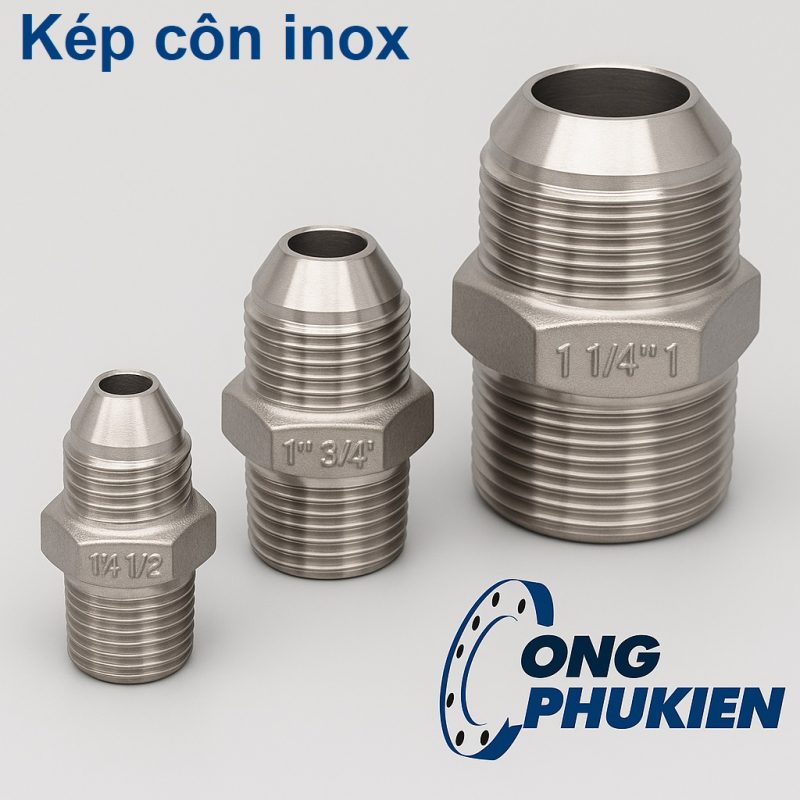Kép côn inox