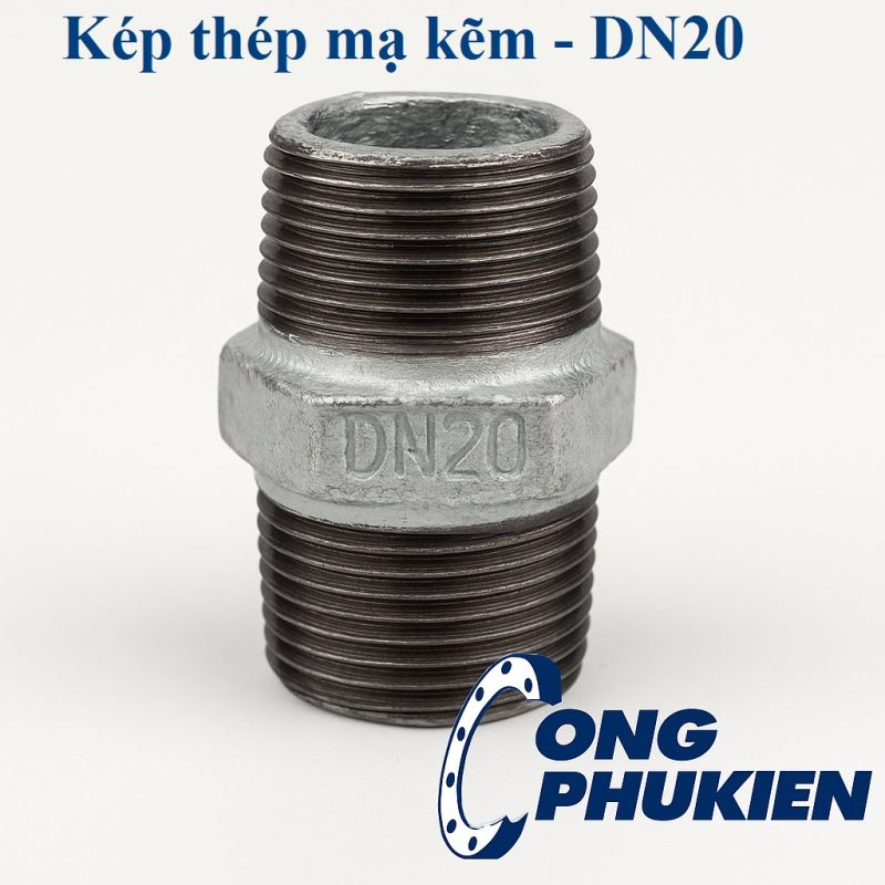 kép thép DN20 mạ kẽm ren