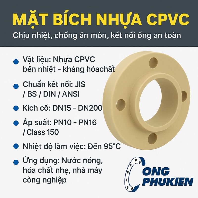 kho mặt bích nhựa CPVC