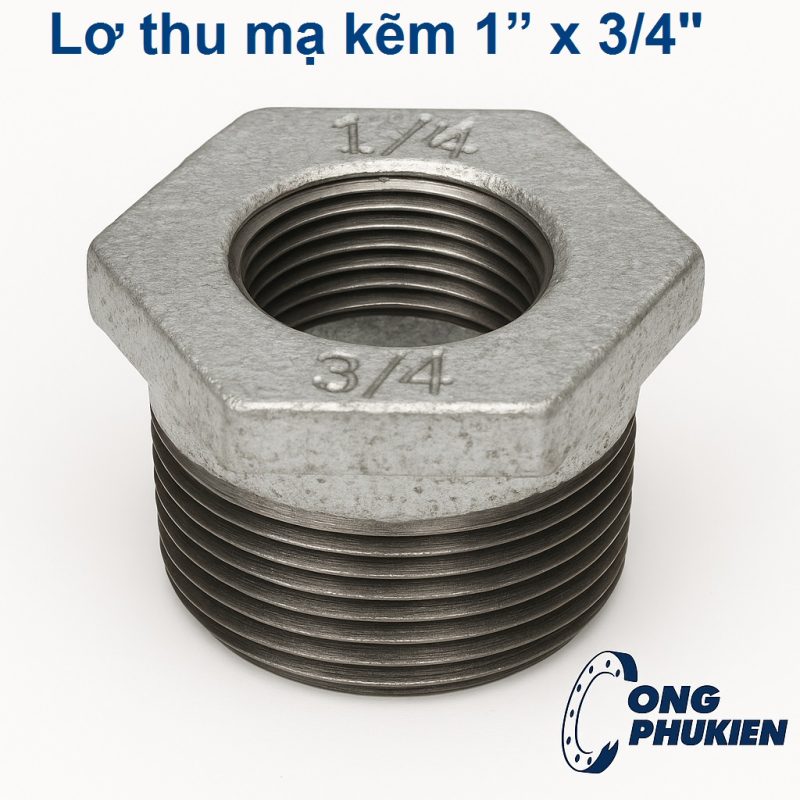 Lơ thu mạ kẽm 1” x 3/4