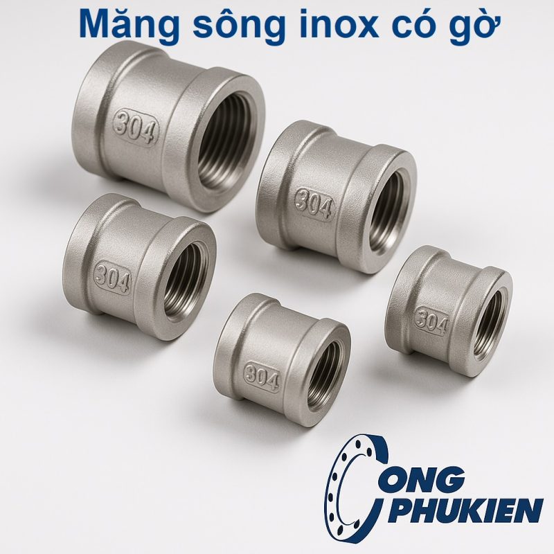 măng sông inox có gờ
