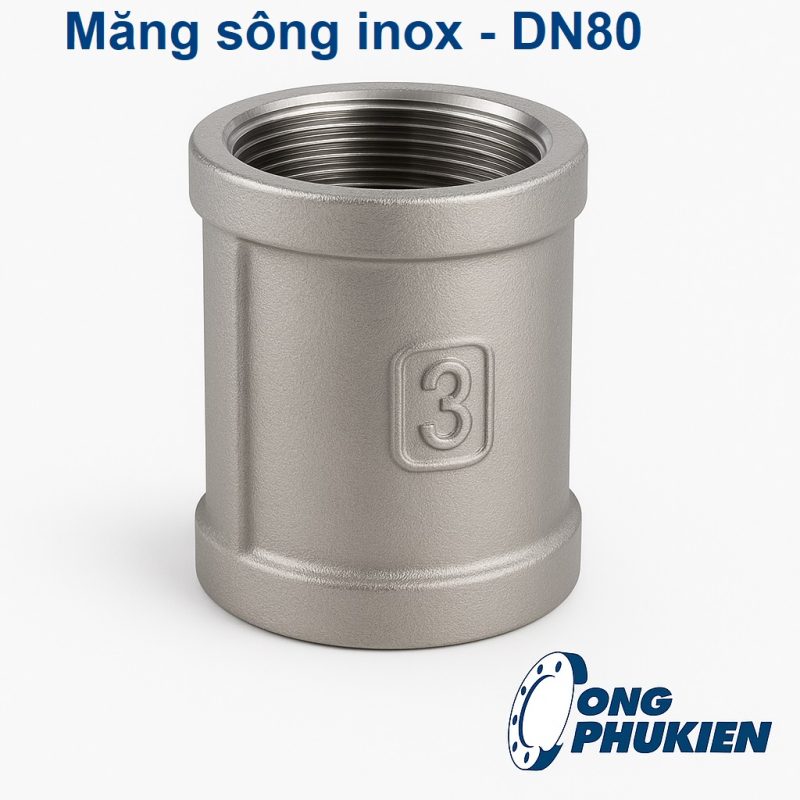 măng sông inox DN80
