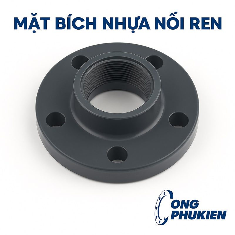 Mặt bích nhựa nối ren