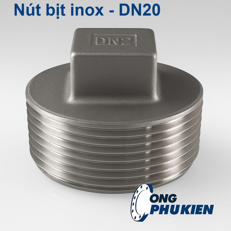Nút bịt inox DN20