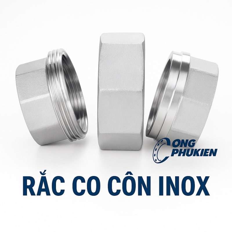 Rắc co côn inox