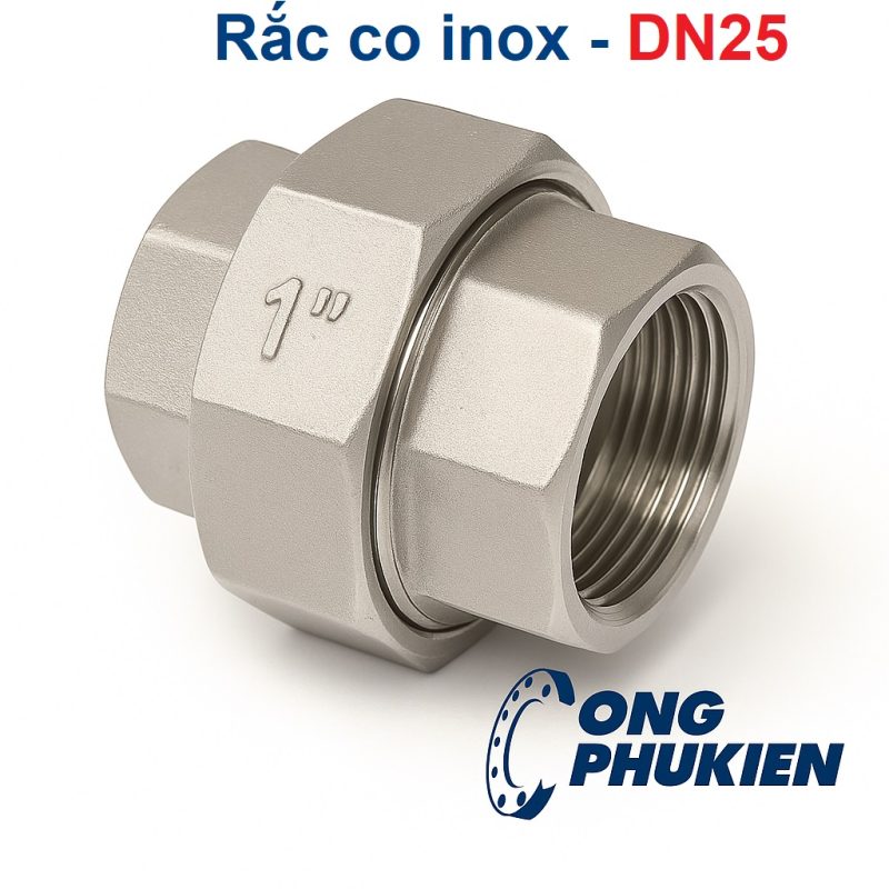 Rắc co inox DN25