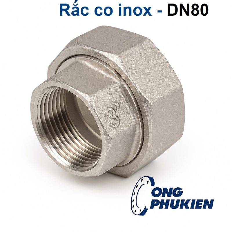 Rắc co inox DN80