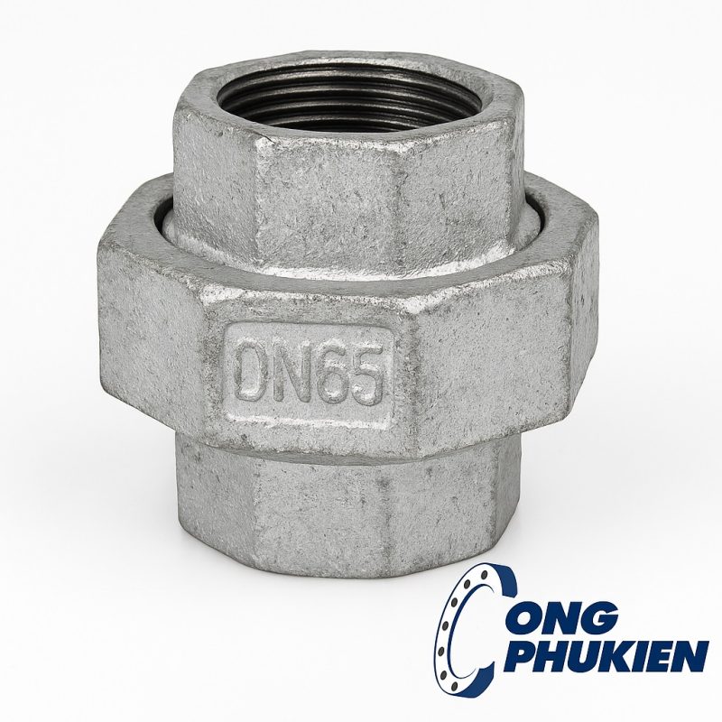 rắc co thép DN65 tráng kẽm