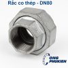 Rắc co thép mạ kẽm DN80