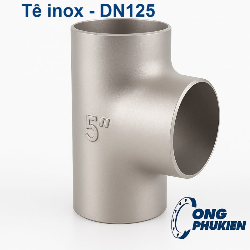 Tê inox DN125