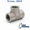Tê inox DN15