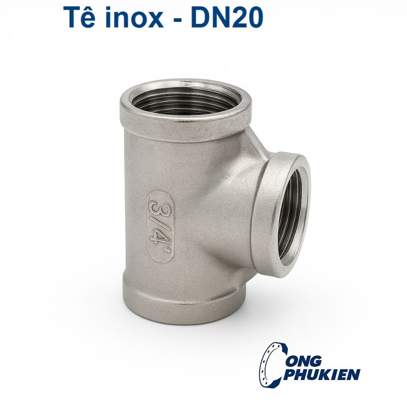 Tê inox DN20