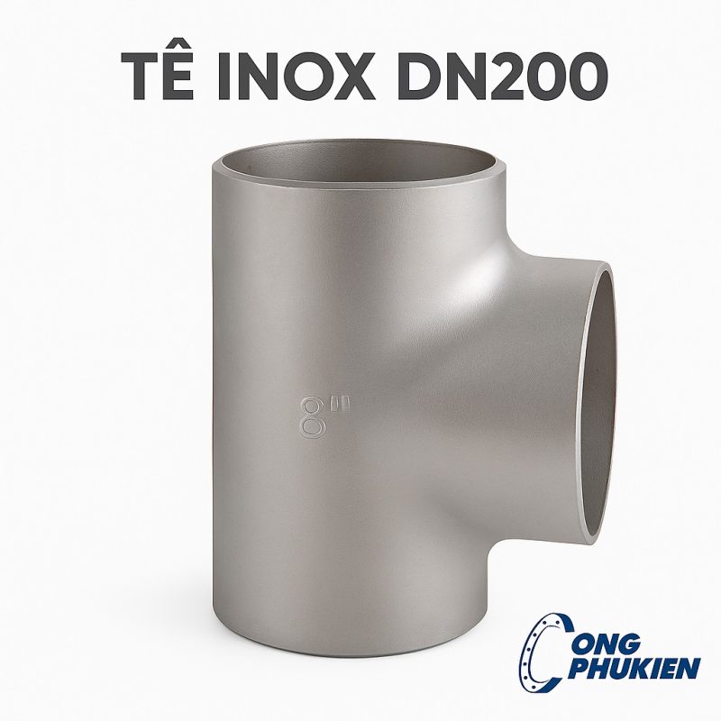 Tê inox DN200