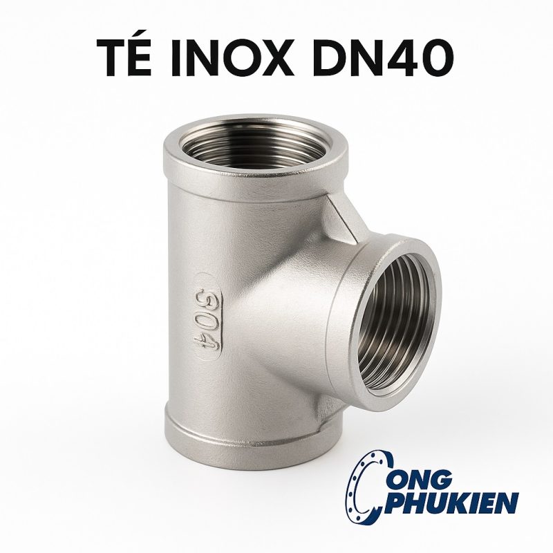 Tê inox DN40