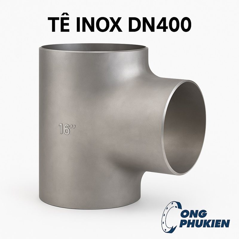 Tê inox DN400