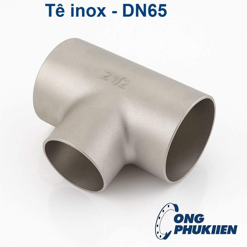 Tê inox DN65