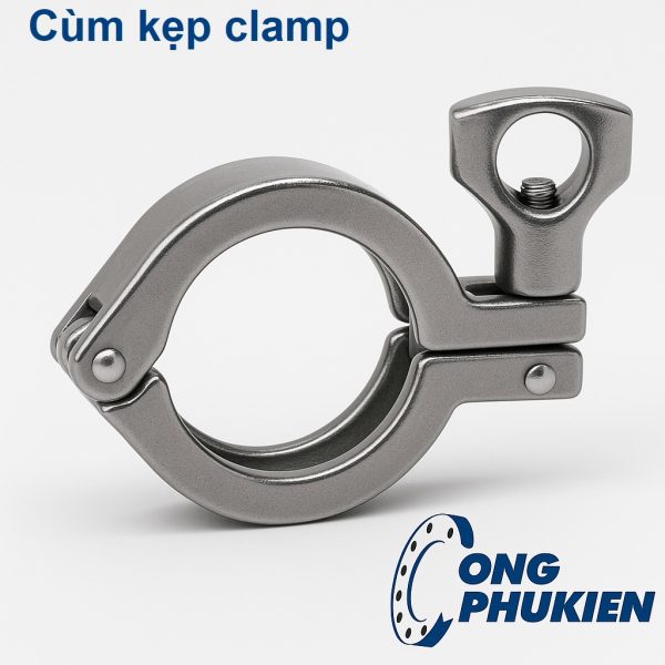Cùm clamp inox | Kẹp cùm clamp vi sinh - Sẵn hàng HN - HCM