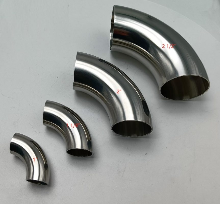 Cút inox vi sinh 90 độ