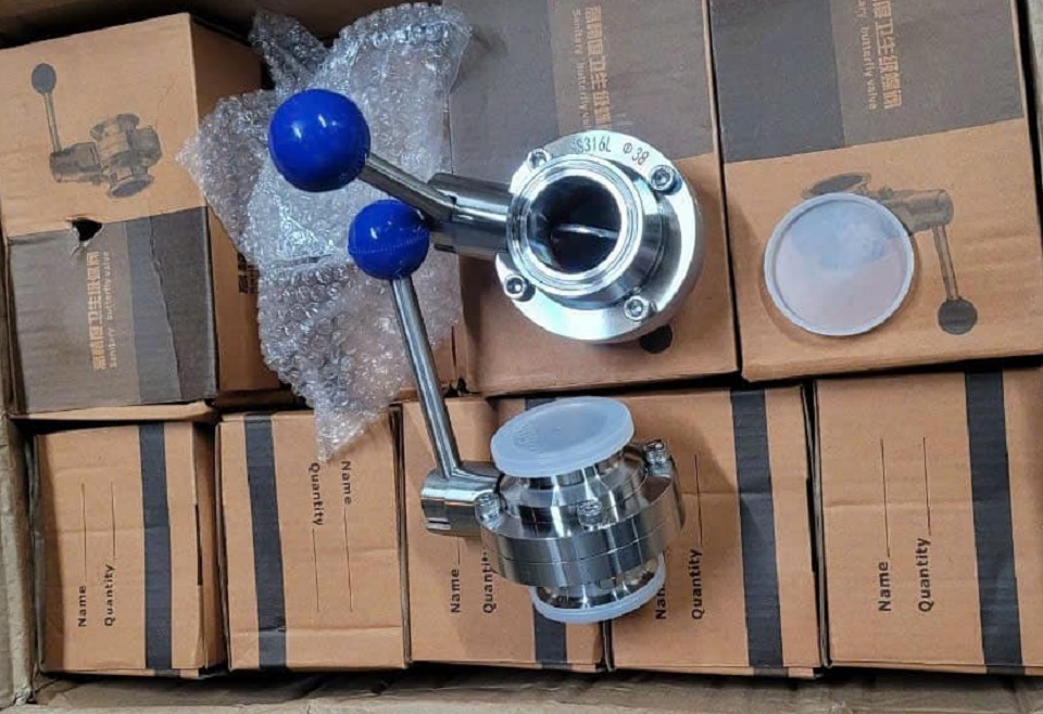 van bướm vi sinh inox