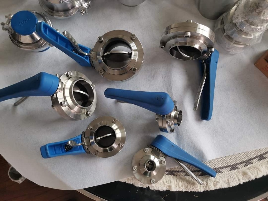 van bướm vi sinh inox