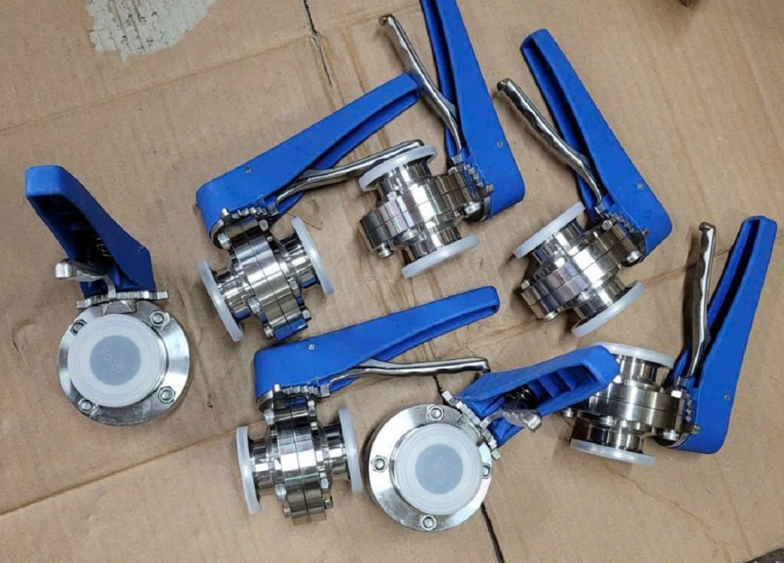 van bướm vi sinh inox