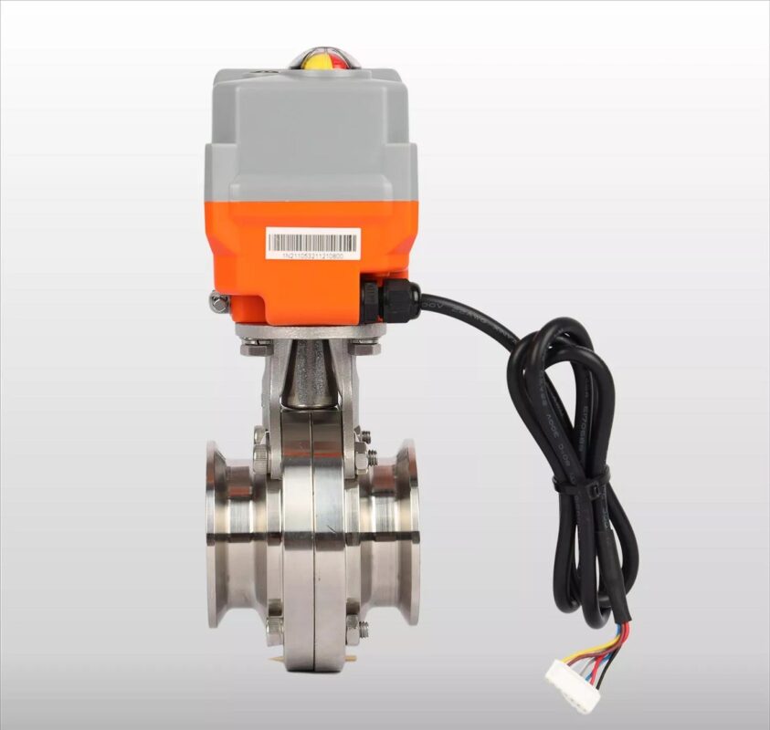 van bướm vi sinh điều khiển điện