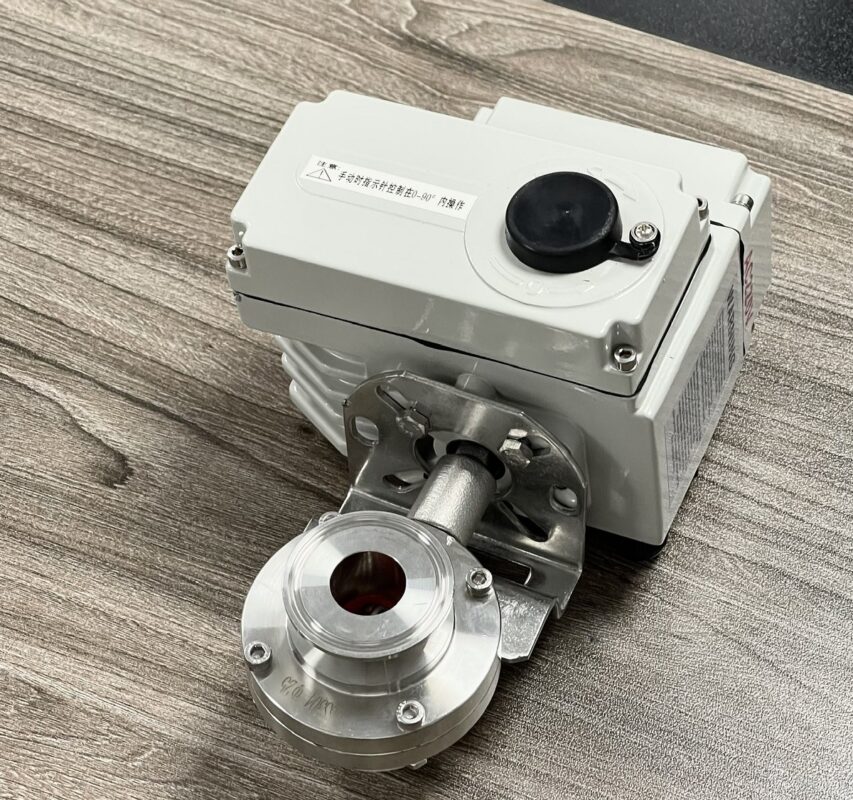 van bướm vi sinh điều khiển điện