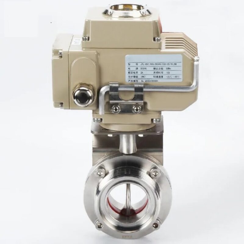 van bướm vi sinh điều khiển điện