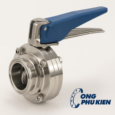 van bướm vi sinh tay kẹp