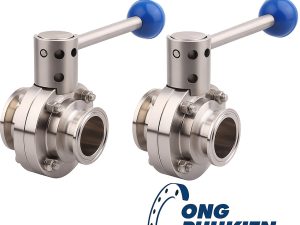 Van bướm vi sinh tay rút