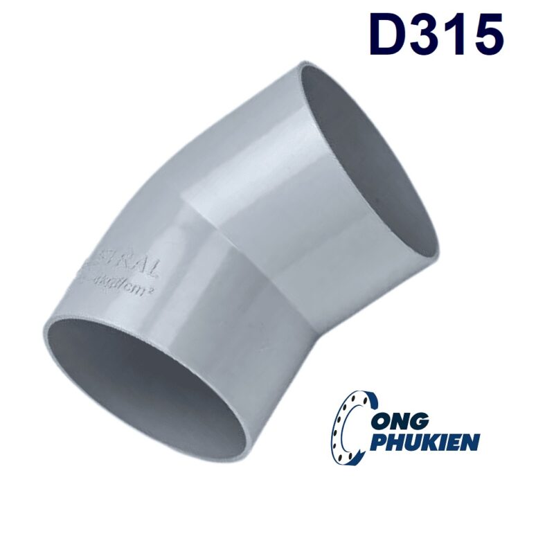 Chếch uPVC D315