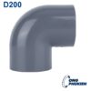 Cút upvc D200