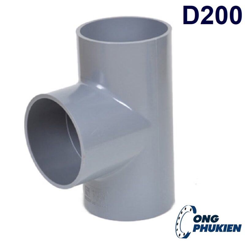 Tê uPVC D200