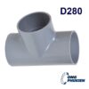 Tê uPVC D280